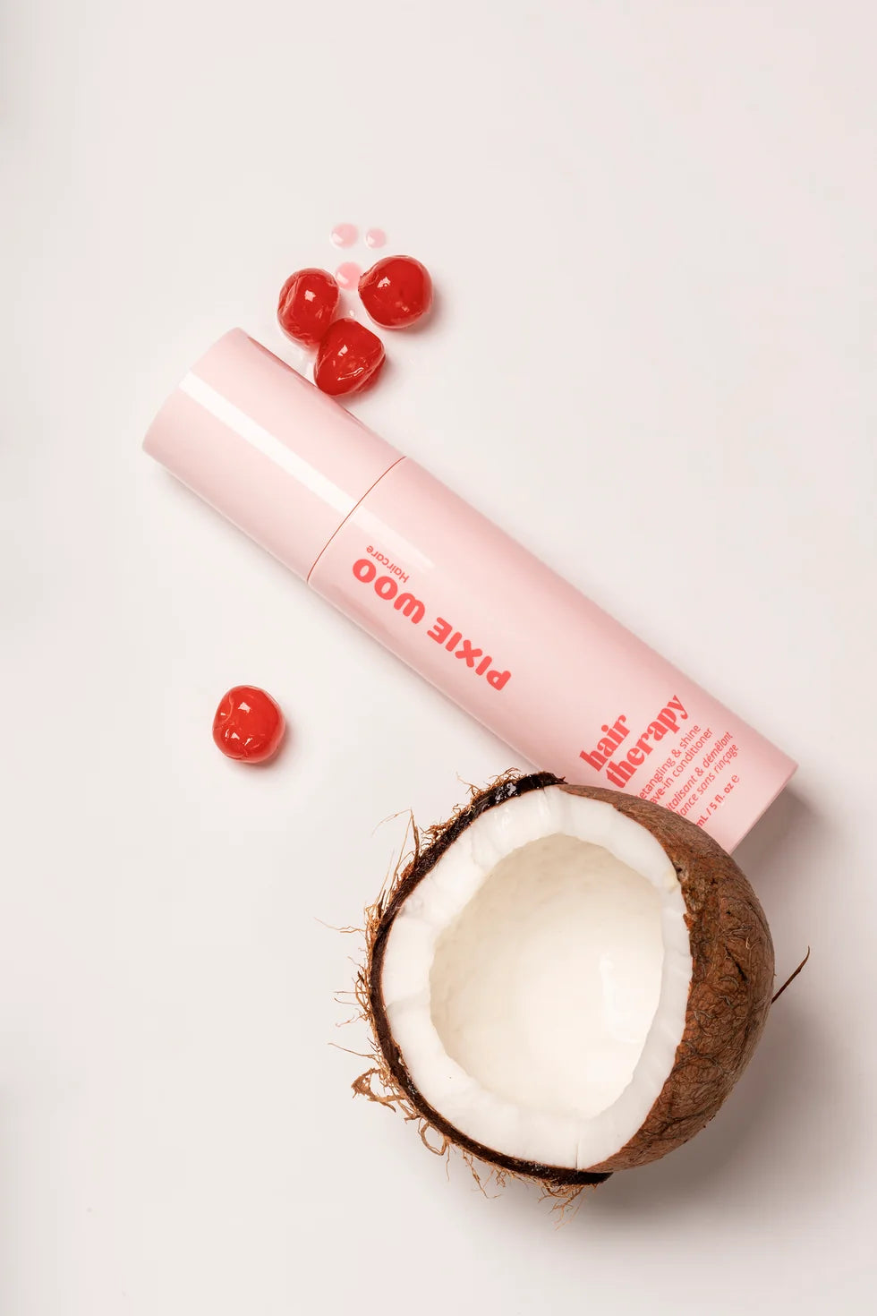 Pixie woo -Revitalisant et démêlant brillance sans rinçage coco cherry