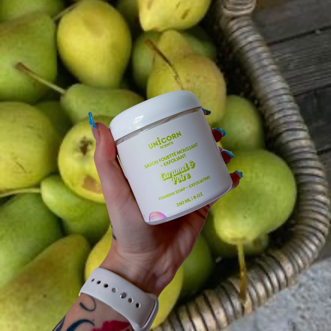 Unicorn Scents - Exfoliant moussant Poire et caramel