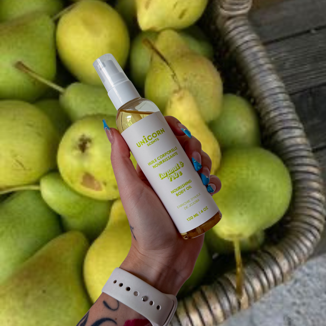 Unicorn Scents - Huile corporelle poire et caramel